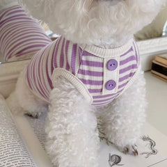 Summer Striped Tank Top for Pets