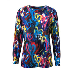 Women's Casual Thermal T-Shirts with Magic Butterfly Print