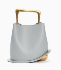 Women's Cowhide Leather Bucket Bag