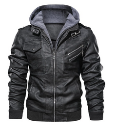Men's PU Leather Jacket Coat