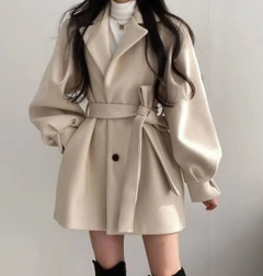 Women's Woolen Loose Wind Coat