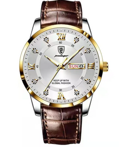 Luminous Waterproof Men's Dual Calendar Watch