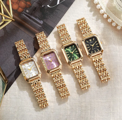 Squared Steel Women's Watch
