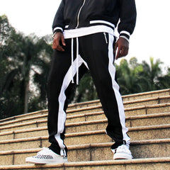 Men's Trendy Fitness Trousers with Zipper Pockets