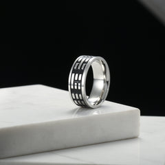 Men's Simple Personality Stainless Steel Titanium Ring