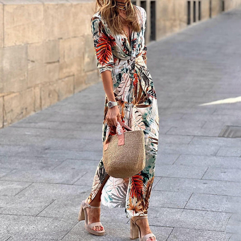 Elegant Women's Feather Dress
